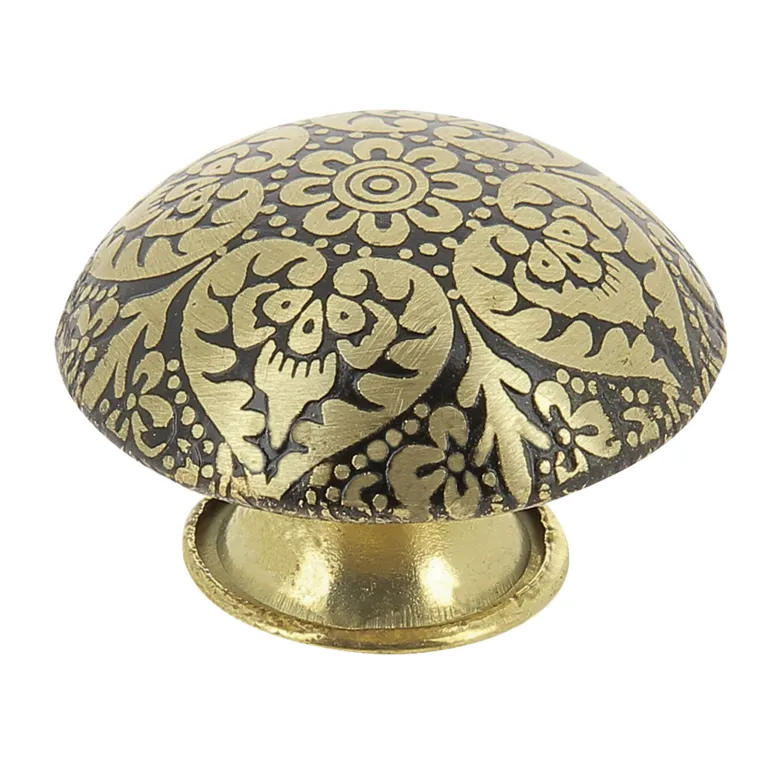 Bouton bombe Ø32 mm en laiton x2