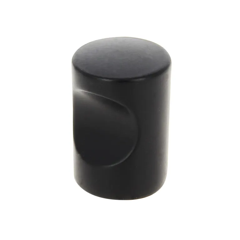 Bouton index Ø18 mm en aluminium noir mat x2