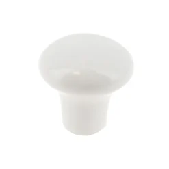 Bouton Ø30 mm en céramique blanc x2