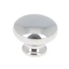 Bouton Ø28 mm en zamak chromé x2