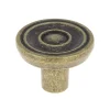 Bouton Ø30 mm en zamak laitonné vieilli mat x2