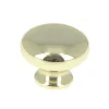 Bouton Ø28 mm en zamak laiton poli x2