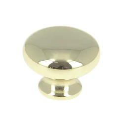 Bouton Ø28 mm en zamak laiton poli x2