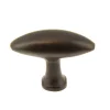 Bouton olive 48 x 19 mm en fer décor rouillé x2