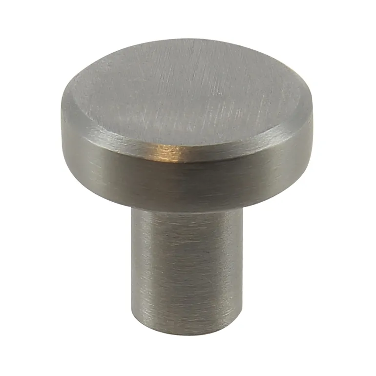 Bouton rond plat en inox Ø20 mm x2