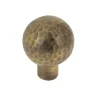 Bouton sphère Ø33 mm impact aluminium laitonné vieilli x2
