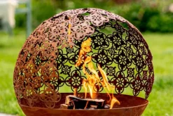 Brasero Damasque Fireglobe cuivre Ø46 cm