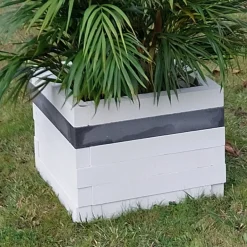 Brique de jardinière 500x50x90 mm blanc