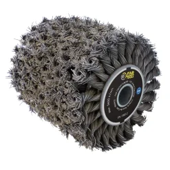 Brosse fil métallique torsadé Ø120mm/L100mm