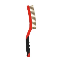 Brosse main, manche bi-matière 330x45mm, bois/laiton NORTON
