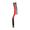 Brosse main, manche bi-matière 330x45mm, acier/bois NORTON