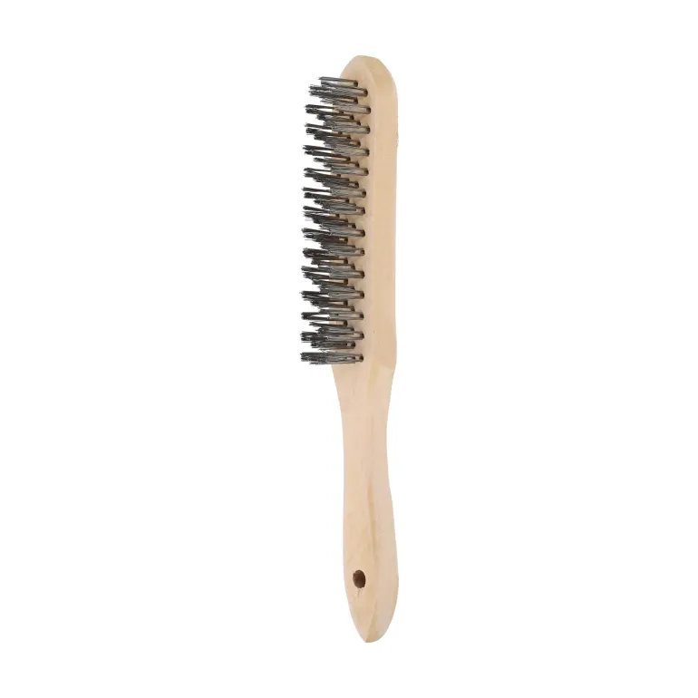 Brosse main, manche bois 290x45 mm, acier/bois NORTON