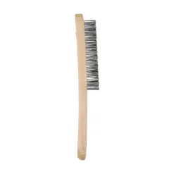 Brosse main, manche bois 290x45 mm, acier/bois NORTON