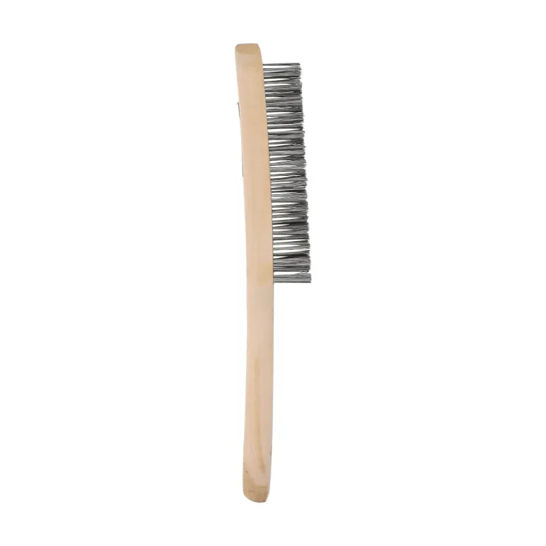 Brosse main, manche bois 290x45 mm, acier/bois NORTON