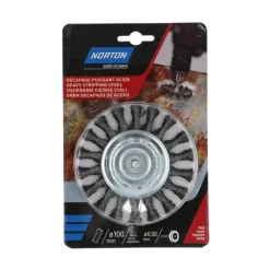 Brosse Ø 100 pour perceuse, circulaire torsadé, acier NORTON