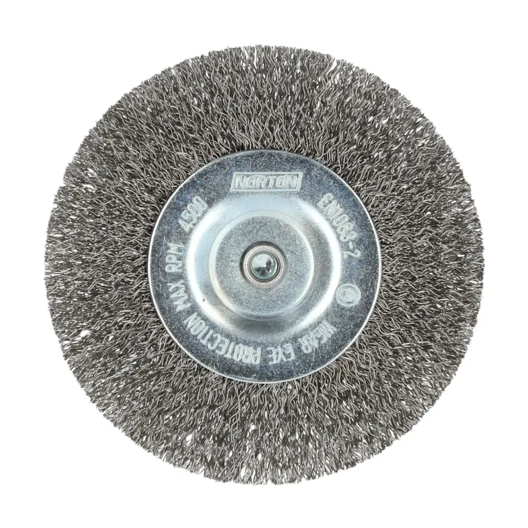 Brosse Ø 100 pour perceuse, circulaire ondulé, inox NORTON