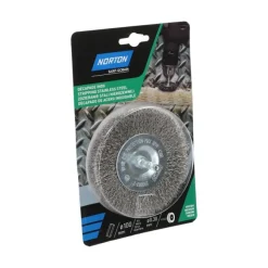 Brosse Ø 100 pour perceuse, circulaire ondulé, inox NORTON