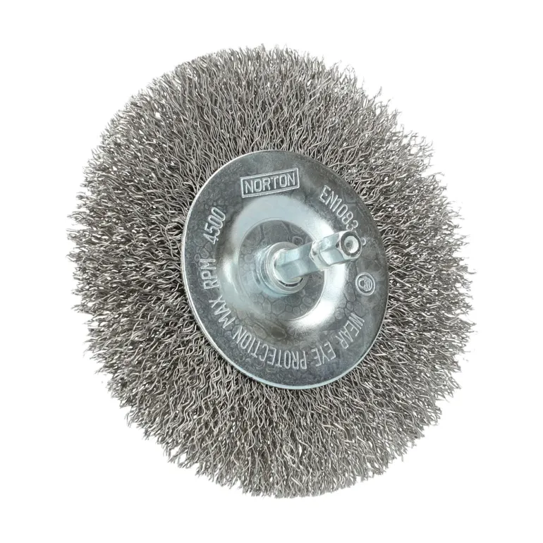 Brosse Ø 100 pour perceuse, circulaire ondulé, inox NORTON