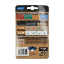 Brosse Ø 75 pour perceuse, coupe nylon bleu, bois NORTON
