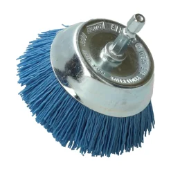 Brosse Ø 75 pour perceuse, coupe nylon bleu, bois NORTON