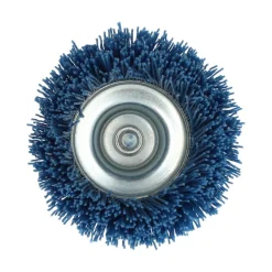 Brosse Ø 75 pour perceuse, coupe nylon bleu, bois NORTON