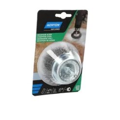 Brosse Ø 75 pour perceuse, coupe ondulé, acier NORTON