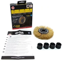 Brosse étroite fils laitonnés souples pour REX120 FARTOOLS