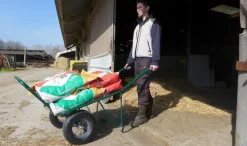 Brouette pro sélect Agricola twin roues gonflées