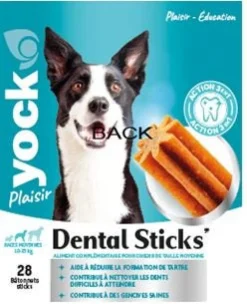 Bâtonnet pour chien moyen Dental Sticks 720g (x28) YOCK