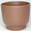 Cache-pot Calm Ø17,5/16,5 x H.15 cm café mat