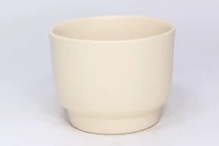 Cache-pot Calm Ø12,3/11,5 x H.9,5 cm crème mat