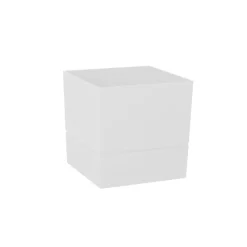 Cache-pot carré gamme Aquaduo Ø15 cm blanc ivoire 1,8L EDA