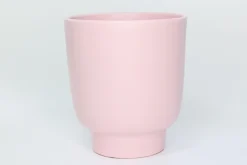 Cache-pot Haut Calm Ø13/12 x H.15 cm rose mat