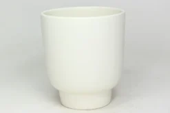Cache-pot Haut Calm Ø13/12 x H.15 cm crème mat
