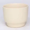 Cache-pot Calm Ø17,5/16,5 x H.15 cm crème mat