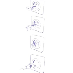 Cache prises pour prise type C/E/F plastique blanc (x12)