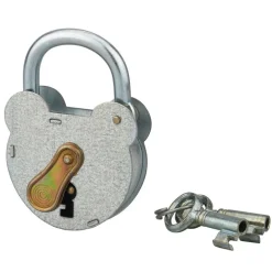 Cadenas de sûreté acier galva avec anse zinguée 2 clés