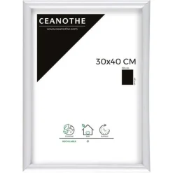 Cadre rectangulaire Gallery 30x40 cm blanc