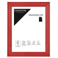 Cadre rectangulaire 20x30 cm Belle-Île rouge