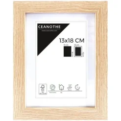 Cadre rectangulaire 13x18 cm Oslo bois