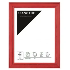 Cadre rectangulaire 10x15 cm Belle-Île rouge