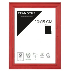 Cadre rectangulaire 10x15 cm Belle-Île rouge