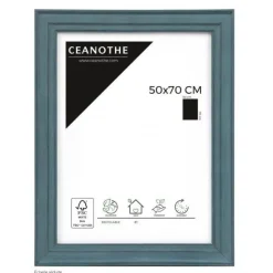Cadre rectangulaire 50x70 cm Belle-Île bleu