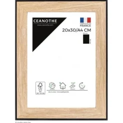 Cadre rectangulaire 20x30 cm newton noir