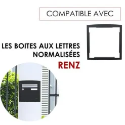 Cadre d'encastrement Gris anthracite