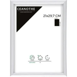 Cadre rectangulaire Gallery 21x29,7 cm blanc