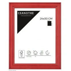 Cadre rectangulaire 24x30 cm Belle-Île rouge