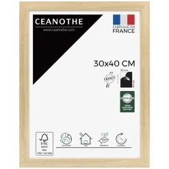 Cadre rectangulaire 30x40 cm Eternel bois naturel