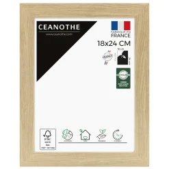 Cadre rectangulaire 18x24 cm Eternel bois naturel
