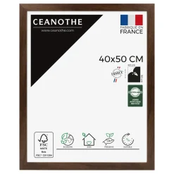 Cadre rectangulaire 40x50 cm Eternel ébène